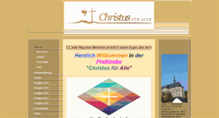 Desktop Screenshot of christusfueralle.com