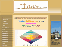 Tablet Screenshot of christusfueralle.com